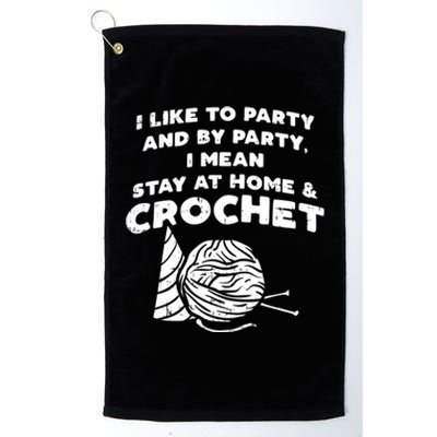 Crocheting Crochet Lover Crochet Yarn Crochet Gift Platinum Collection Golf Towel