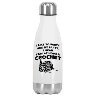 Crocheting Crochet Lover Crochet Yarn Crochet Gift Stainless Steel Insulated Water Bottle