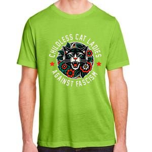 Childless Cat Ladies Against Fascism Adult ChromaSoft Performance T-Shirt