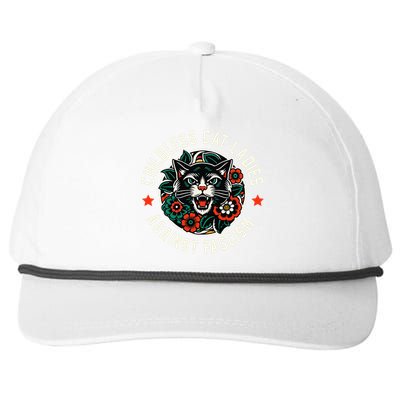 Childless Cat Ladies Against Fascism Snapback Five-Panel Rope Hat