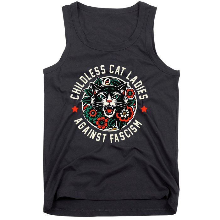 Childless Cat Ladies Against Fascism Tank Top