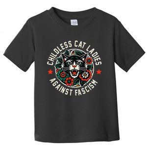 Childless Cat Ladies Against Fascism Toddler T-Shirt