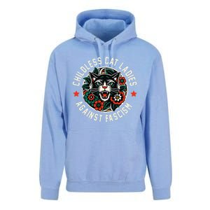 Childless Cat Ladies Against Fascism Unisex Surf Hoodie