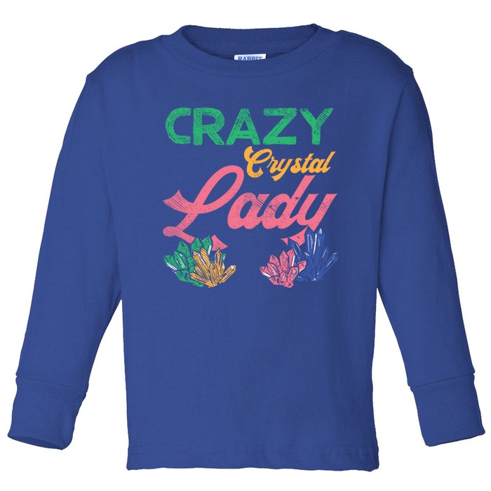 Crazy Crystal Lady Gift Toddler Long Sleeve Shirt