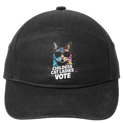 Childless Cat Ladies Vote 7-Panel Snapback Hat