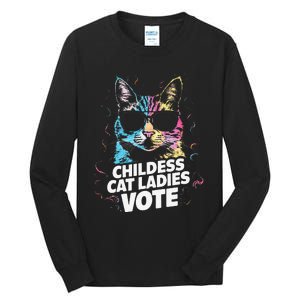 Childless Cat Ladies Vote Tall Long Sleeve T-Shirt