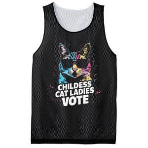 Childless Cat Ladies Vote Mesh Reversible Basketball Jersey Tank