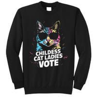 Childless Cat Ladies Vote Tall Sweatshirt