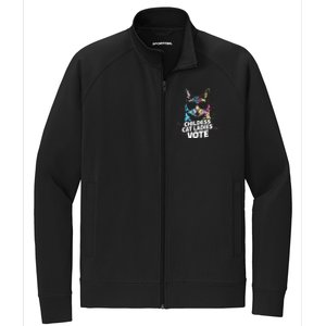 Childless Cat Ladies Vote Stretch Full-Zip Cadet Jacket