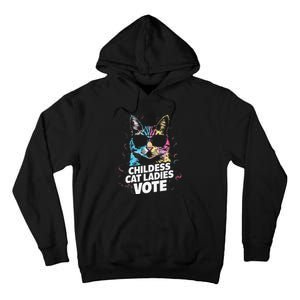 Childless Cat Ladies Vote Tall Hoodie