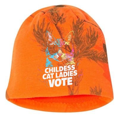 Childless Cat Ladies Vote Kati - Camo Knit Beanie