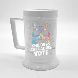 Childless Cat Ladies Vote Beer Stein