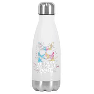 Childless Cat Ladies Vote Stainless Steel Insulated Water Bottle