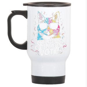 Childless Cat Ladies Vote Stainless Steel Travel Mug