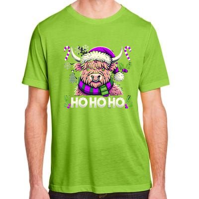 Christmas Cow Lover Santa Hat Cows Christmas Ho Ho Ho Gift Adult ChromaSoft Performance T-Shirt