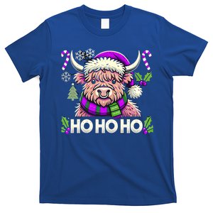 Christmas Cow Lover Santa Hat Cows Christmas Ho Ho Ho Gift T-Shirt