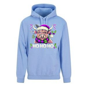 Christmas Cow Lover Santa Hat Cows Christmas Ho Ho Ho Gift Unisex Surf Hoodie