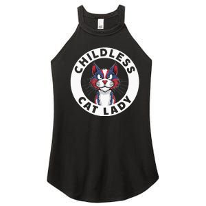 Childless Cat Lady Election Vote 2024 Patriotic Women’s Perfect Tri Rocker Tank