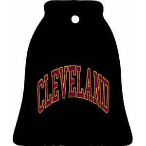 Cleveland Ceramic Bell Ornament