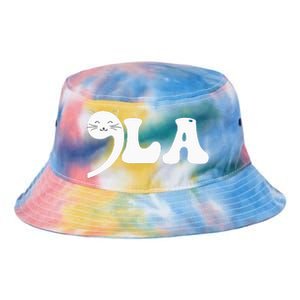 Cat Comma La Kamala Harris For President 2024 Tie Dye Newport Bucket Hat