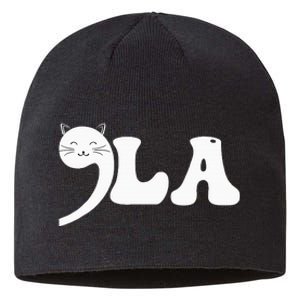 Cat Comma La Kamala Harris For President 2024 Sustainable Beanie