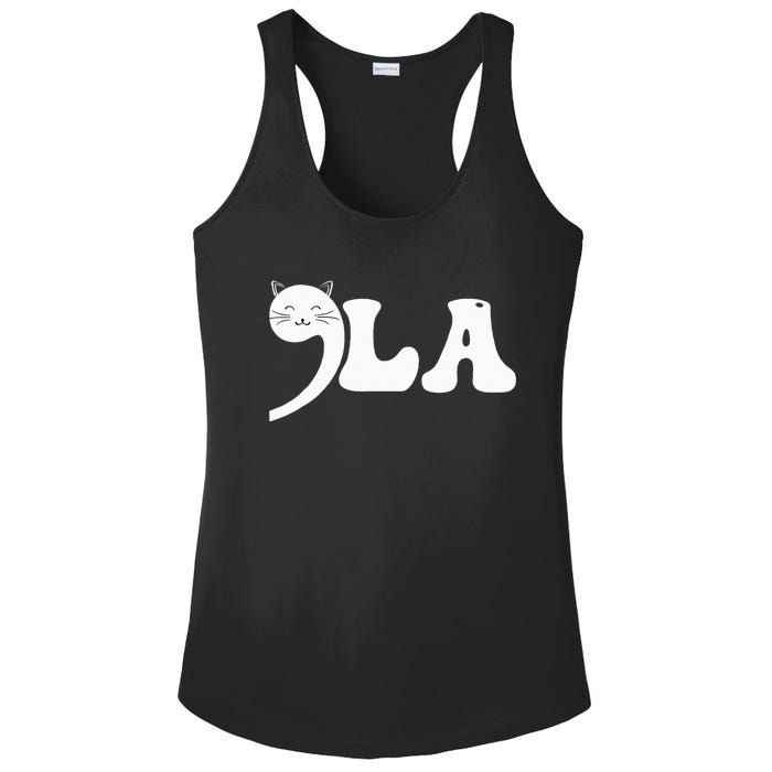 Cat Comma La Kamala Harris For President 2024 Ladies PosiCharge Competitor Racerback Tank