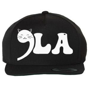 Cat Comma La Kamala Harris For President 2024 Wool Snapback Cap