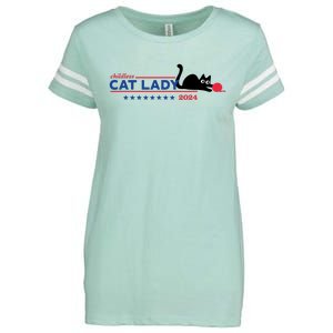 Childless Cat Lady Voting Election 2024 Usa Enza Ladies Jersey Football T-Shirt