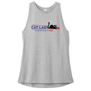 Childless Cat Lady Voting Election 2024 Usa Ladies PosiCharge Tri-Blend Wicking Tank