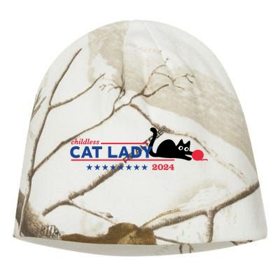 Childless Cat Lady Voting Election 2024 Usa Kati - Camo Knit Beanie