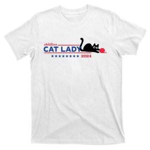 Childless Cat Lady Voting Election 2024 Usa T-Shirt