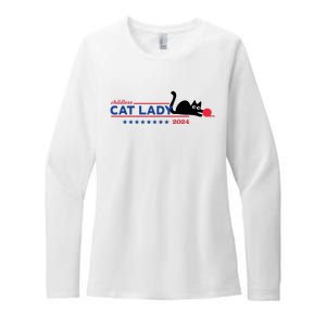 Childless Cat Lady Voting Election 2024 Usa Womens CVC Long Sleeve Shirt