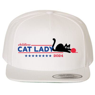 Childless Cat Lady Voting Election 2024 Usa Wool Snapback Cap