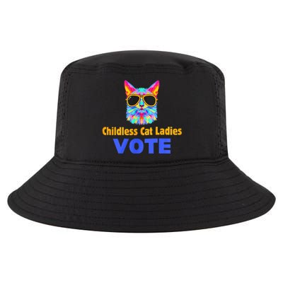 Childless Cat Ladies Vote Blue Cool Comfort Performance Bucket Hat