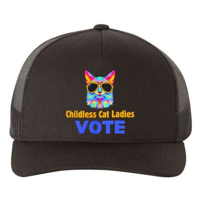 Childless Cat Ladies Vote Blue Yupoong Adult 5-Panel Trucker Hat