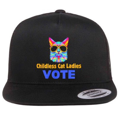 Childless Cat Ladies Vote Blue Flatbill Hat