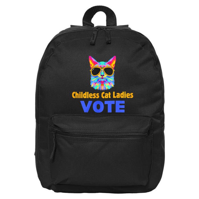Childless Cat Ladies Vote Blue 16 in Basic Backpack