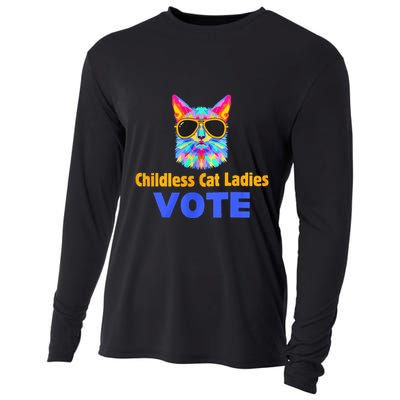 Childless Cat Ladies Vote Blue Cooling Performance Long Sleeve Crew