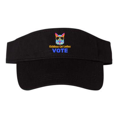 Childless Cat Ladies Vote Blue Valucap Bio-Washed Visor