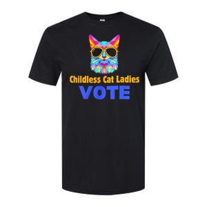 Childless Cat Ladies Vote Blue Softstyle CVC T-Shirt