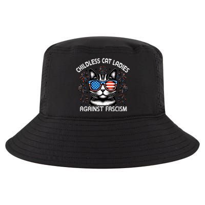 Childless Cat Ladies Against Fascism  Vote For Kamala Cool Comfort Performance Bucket Hat