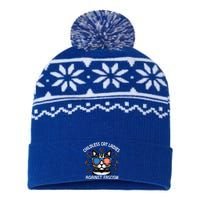 Childless Cat Ladies Against Fascism  Vote For Kamala USA-Made Snowflake Beanie