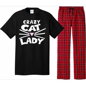 Crazy Cat Lady Long Funny Gift Cute Cat Gift Pajama Set