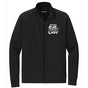 Crazy Cat Lady Long Funny Gift Cute Cat Gift Stretch Full-Zip Cadet Jacket