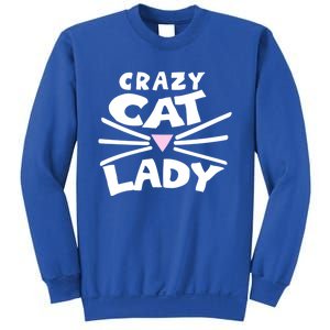 Crazy Cat Lady Long Funny Gift Cute Cat Gift Sweatshirt