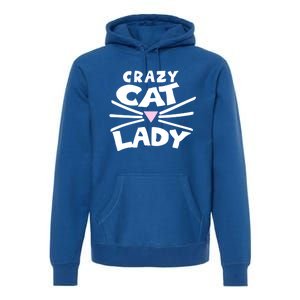 Crazy Cat Lady Long Funny Gift Cute Cat Gift Premium Hoodie