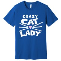 Crazy Cat Lady Long Funny Gift Cute Cat Gift Premium T-Shirt