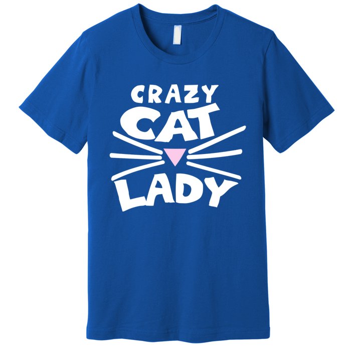 Crazy Cat Lady Long Funny Gift Cute Cat Gift Premium T-Shirt