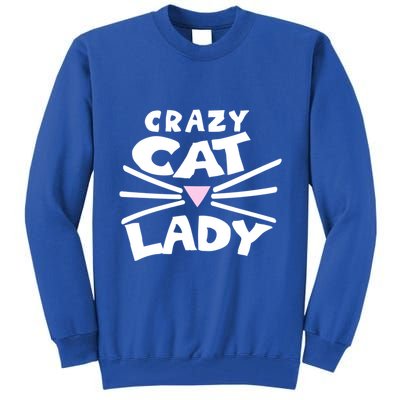 Crazy Cat Lady Long Funny Gift Cute Cat Gift Tall Sweatshirt