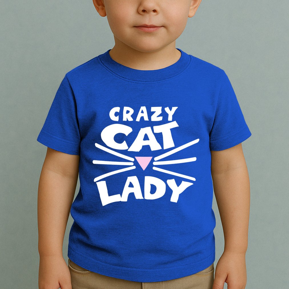 Crazy Cat Lady Long Funny Gift Cute Cat Gift Toddler T-Shirt
